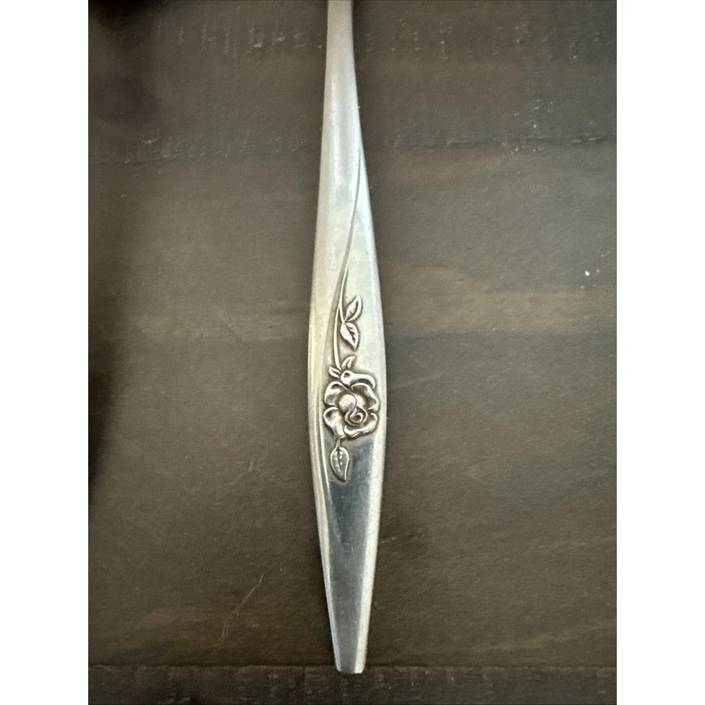 Oneida Oneidacraft Lasting Rose Deluxe Stainless 3 Piece Serving Silverware‎